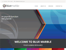 Tablet Screenshot of bluemarble.co.za